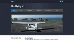 Desktop Screenshot of flying20.com
