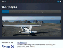 Tablet Screenshot of flying20.com